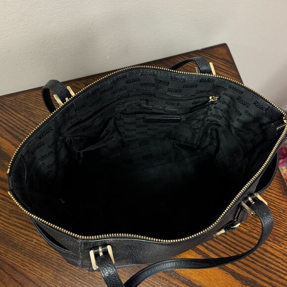 Michael Kors Jet Set Pebbled Leather Tote – Black – Excellent Condition - Picture 4 of 8